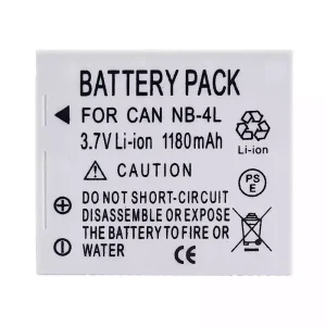 全新相機 電池 適用於 Canon PowerShot SD30, PowerShot SD40, PowerShot SD200, PowerShot SD300,
PowerShot SD400, PowerShot SD430, PowerShot SD450, PowerShot SD600, PowerShot SD630, PowerShot SD750, PowerShot SD780 IS,
PowerShot SD940 IS, PowerShot SD960 IS, PowerShot SD970 IS, PowerShot SD1000, PowerShot SD1100 IS, PowerShot SD1400 IS