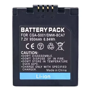 全新相機 電池 適用於 PANASONIC CGA-S001 DMW-BCA7