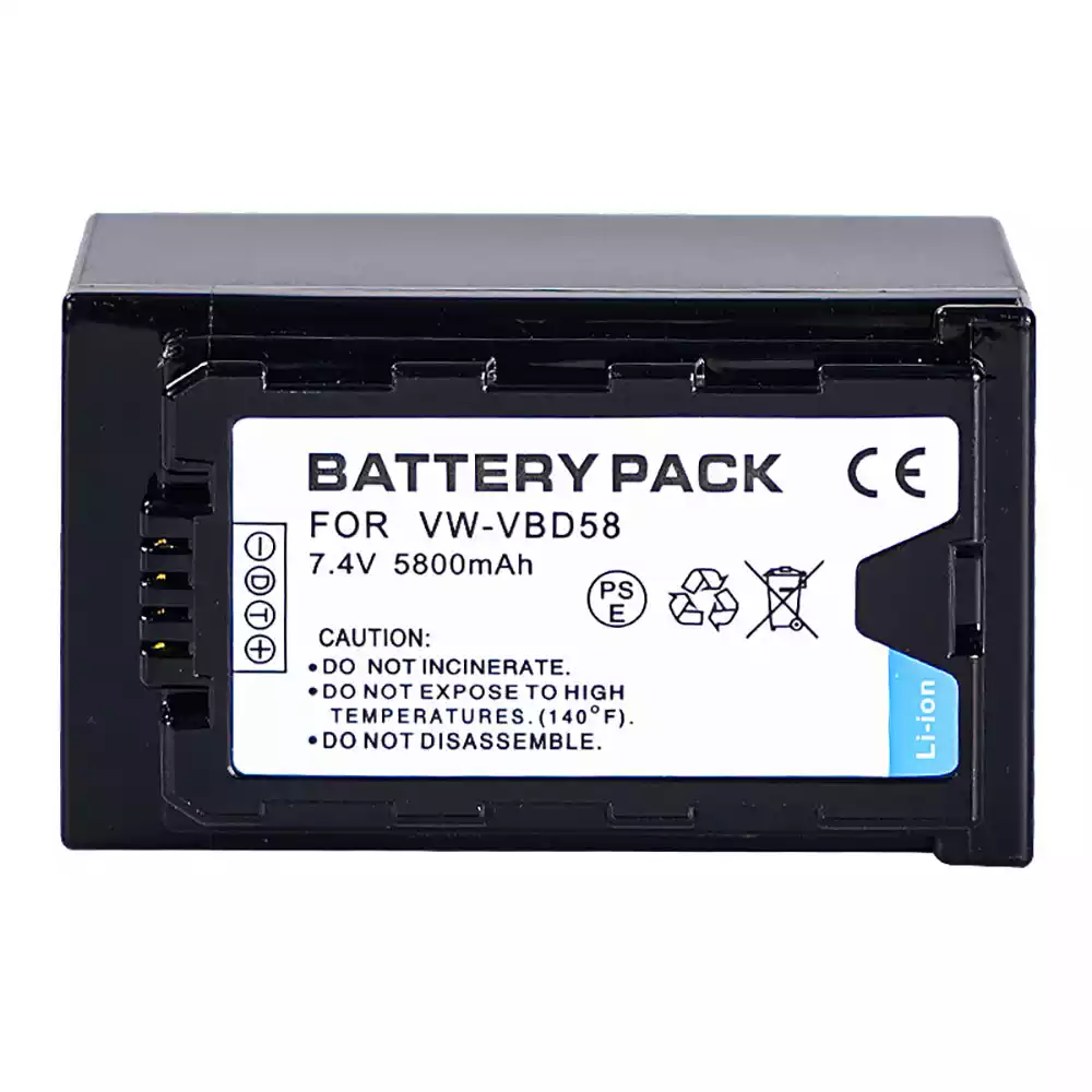 全新相機 電池 適用於 PANASONIC VW-VBD58