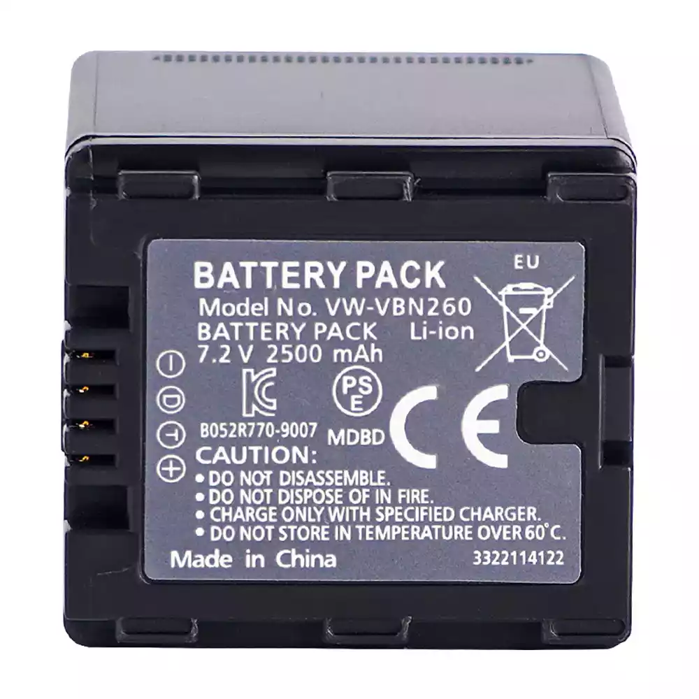 全新相機 電池 適用於 PANASONIC VW-VBN260