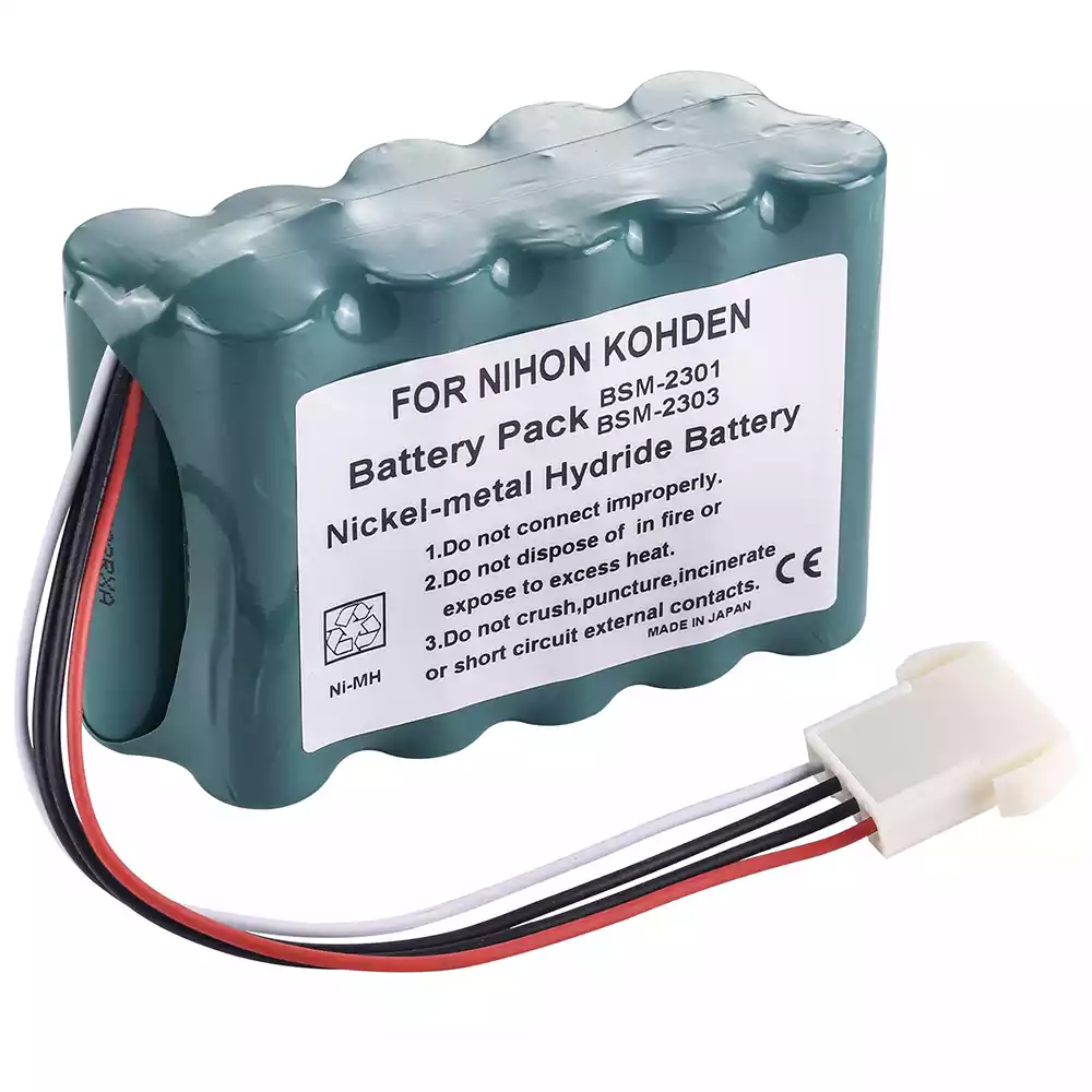 全新 電池 適用於 Nihon Kohden WS-231P,QI-231P,QI-236P,BSM-73