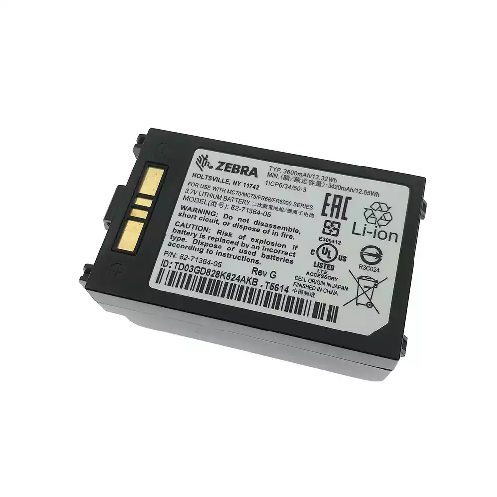 全新 電池 適用於 ZEBRA 82-71364-04 82-71364-05,MC75A0,MC75,MC75,BTRY-MC7XEAB00