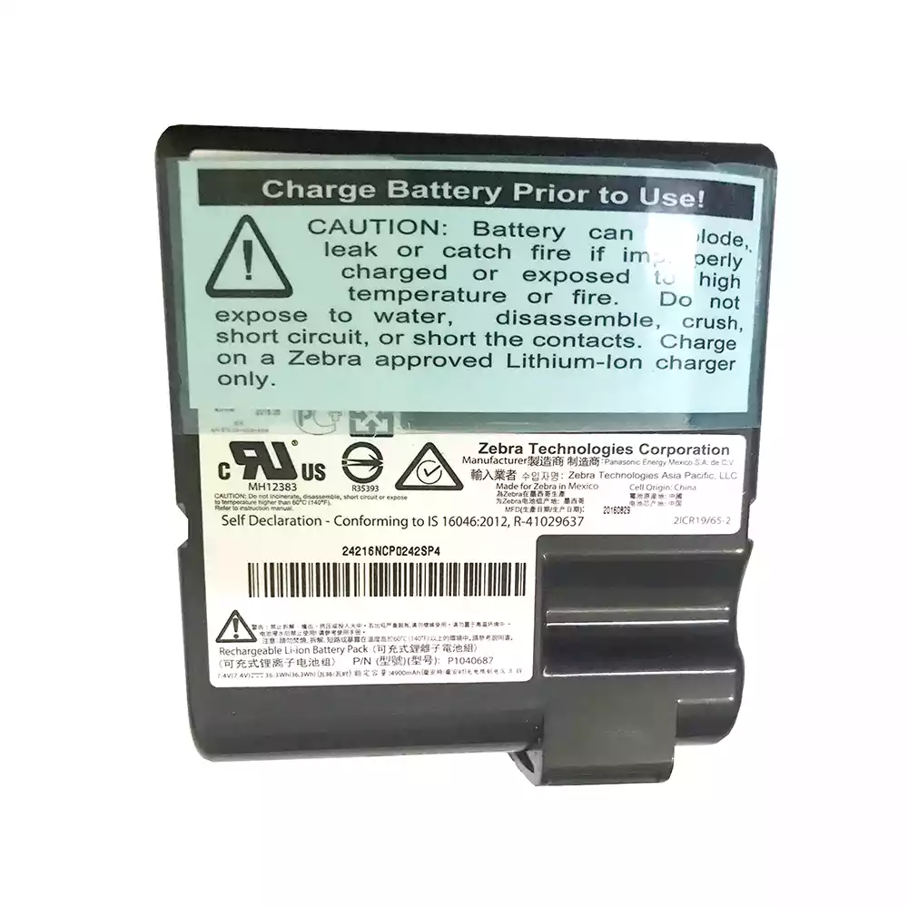 全新 電池 適用於 Zebra QLN420,P1040687 P1050667-016