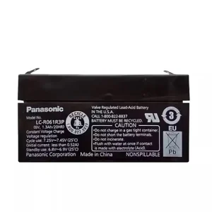全新 電池 適用於 Panasonic LC-R061R3P