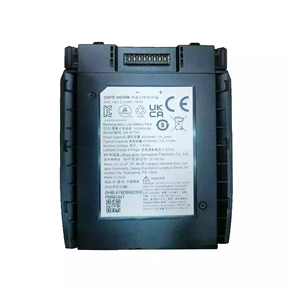 全新 電池 適用於 point mobile 68-BTSC