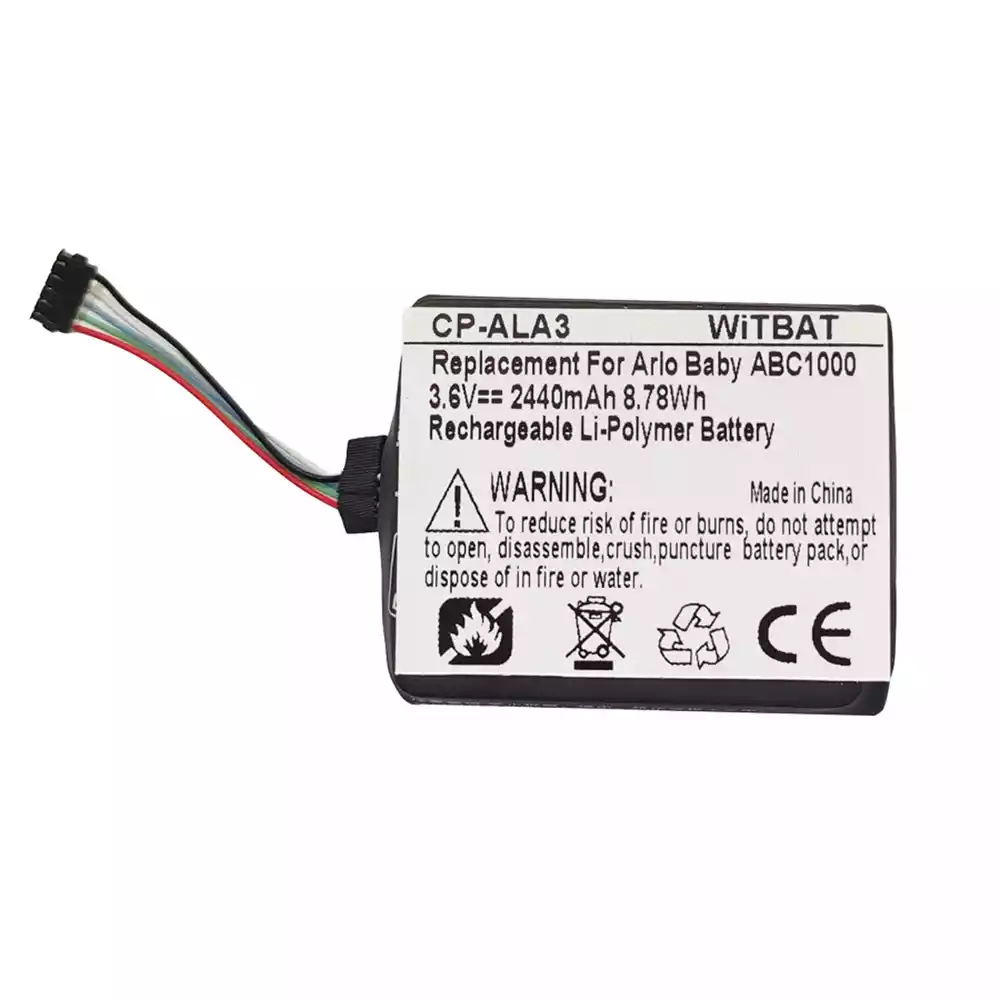 全新 電池 適用於 Arlo Baby ABC1000,A-3