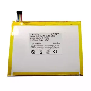 全新 電池 適用於 Amazon Kindle Fire HD 8" 5th GEN,SG98EG 26S1009