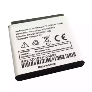 全新 電池 適用於 Doro Phone Easy 615 680 682,XD1105007060