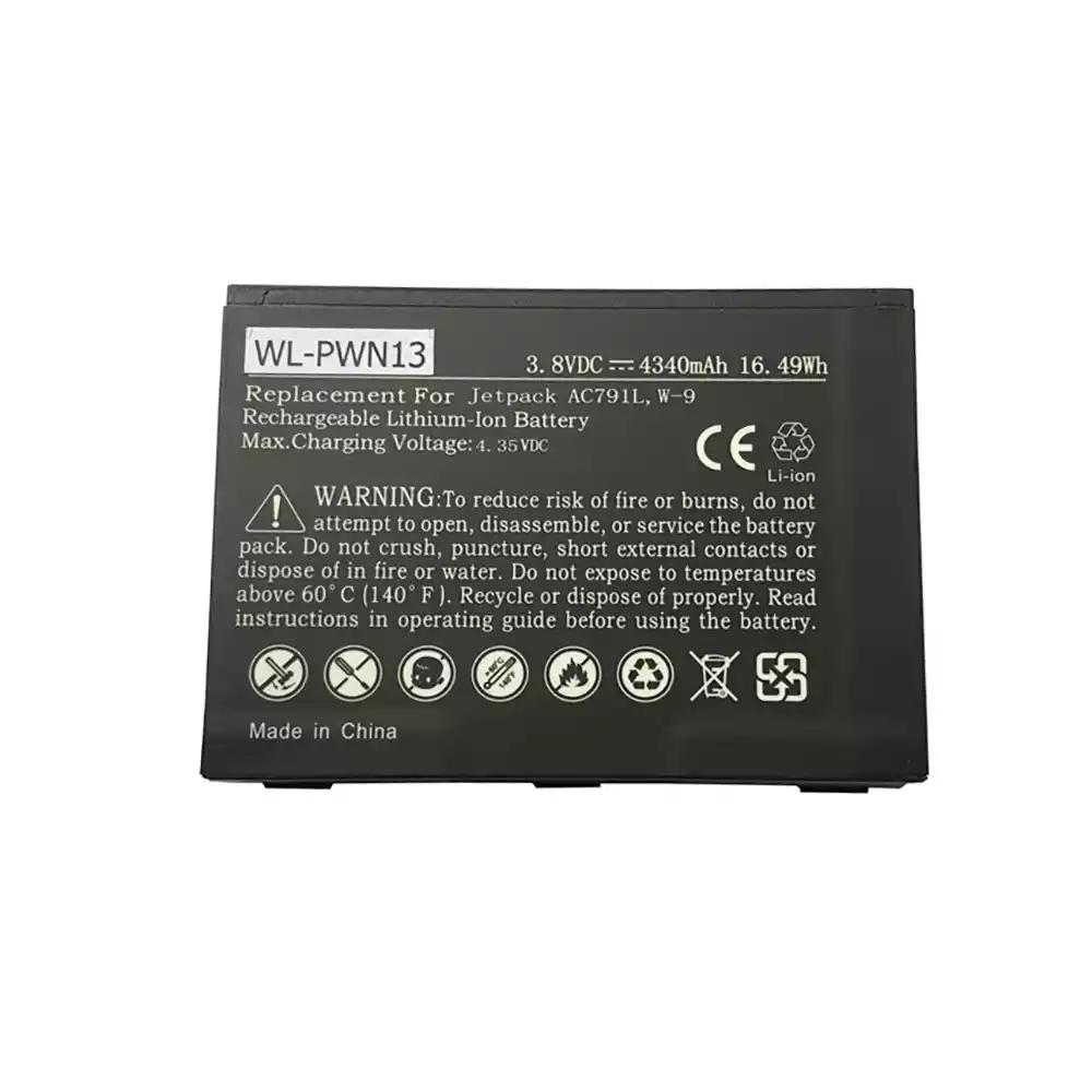 全新 電池 適用於 Verizon Jetpack AC791L,W-9,308-10013-01