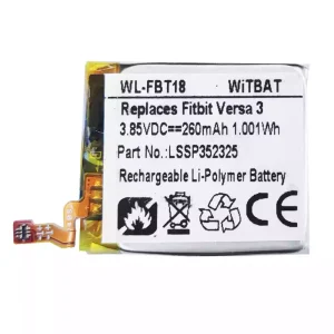 全新 電池 適用於 Fitbit Versa 3,LSSP352325