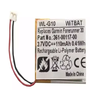 全新 電池 適用於 Garmin Approach S40,Forerunner 30,361-00117-00