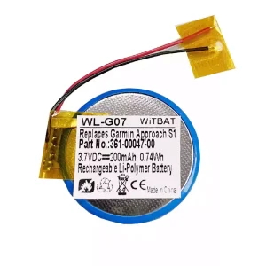 全新 電池 適用於 Garmin 361-00047-00