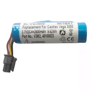 全新 電池 適用於 Castles Vega 3000,40100023 V3M2