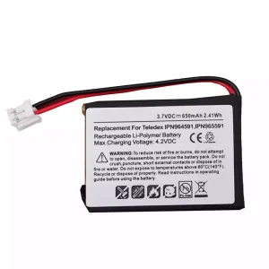 全新 電池 適用於 Teledex IPN964591,IPN965591,BATT-IPN