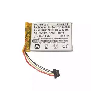 全新 電池 適用於 TomTom Go 5000,Go 5100,Go 6000,Go 6100,Go 9000,AHA11111008