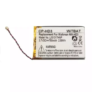 全新 電池 適用於 SONY LIS1317HNP,1-756-493-12