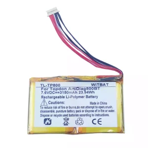 全新 電池 適用於 Topdon ArtiDiag800BT,PC944755-2S1P