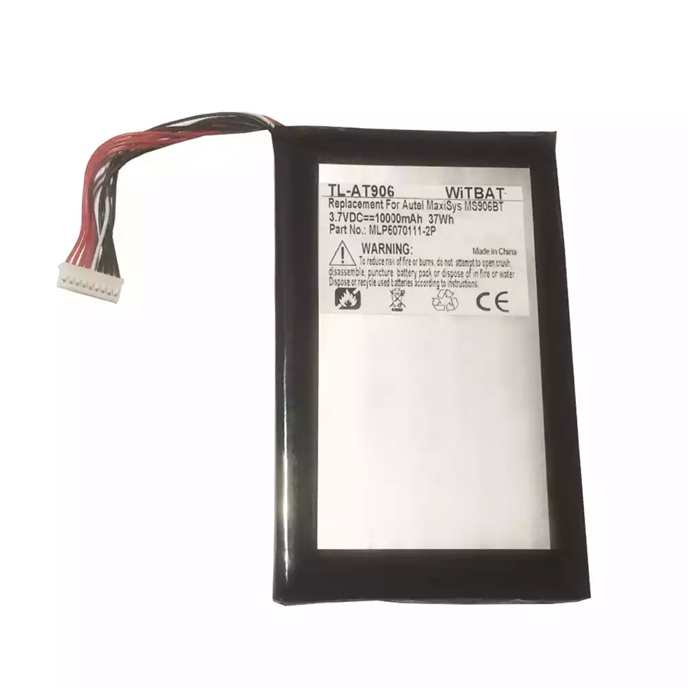 全新 電池 適用於 Autel MaxiSys MS906BT,MS906TS,MLP5070111-2P